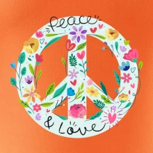 Peace and love symbol