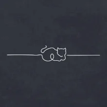 Kočka linka kreslená