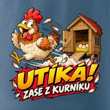 Útěk slepice z kurníku