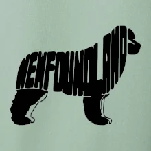 Novofundlandský pes - nápis v tělě