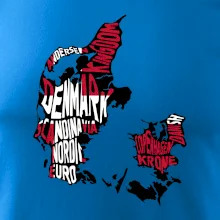 Mapy - názvy měst - Dánsko