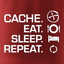 Eat sleep repeat Cache