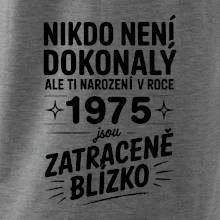 Nikdo není dokonalý ale ti narození v roce 1975 jsou  zatraceně blízko Nikdo není dokonalý ale ti narození v roce 1975 jsou  zatraceně blízko