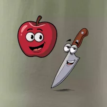 Parové triko - Jablko a nůž