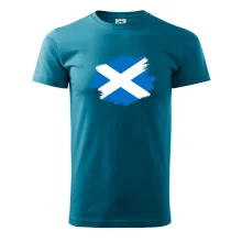 Skotská vlajka kreslená štetcem