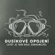 Dusíkové opojení potápěčská maska s vlnícími se linkami