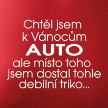 Chtěl jsem k Vánocům auto