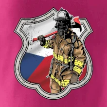 Hasič erb - Česká vlajka
