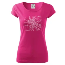 Mapy měst černobílé Budějce