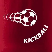 Kickball nápis šikmo
