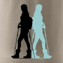 Nordic walking figury - žena