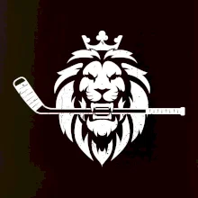 Lev s hokejkou v tlamě