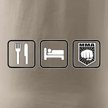 Eat sleep MMA v řádku