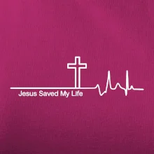 Jesus Saved My Life kříž ekg