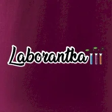 Laborantka a zkumavky