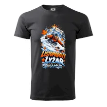 Listopadový lyžař král zasněžených svahů