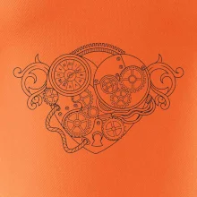 Steampunk srdce kreslené