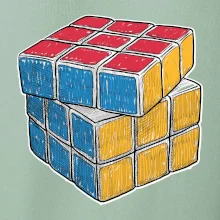 Rubikova kostka kreslená