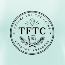 TFTC minimalistický turistický odznak