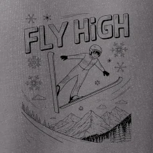 Černobílý skokan fly high