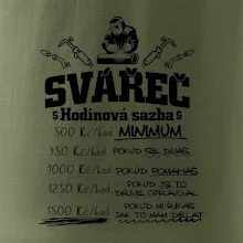 Svářeč - hodinová sazba