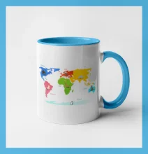 Světové kontinenty s názvy a zvířátky