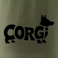 Corgi nápis v těle