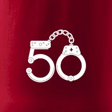 Narozeninové tričko pro policajta - pouta 50