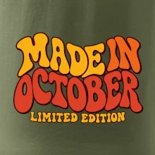 Made in october limited edition retro vlnité písmo