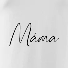 Nápis psací na prsou - máma