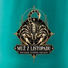 Muž z listopadu geometrický zlatý štír