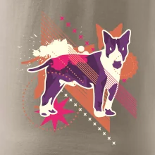 Pes abstrakce fialový