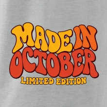 Made in october limited edition retro vlnité písmo