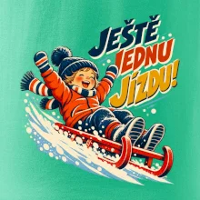 Rodinná vánoční trička - Ještě jednu jízdu dítě sáňkování
