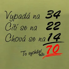 Vypadá, cítí se, chová se - 70 let