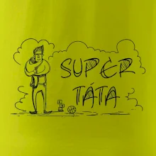 Kreslený nápis super táta
