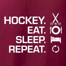 Pozemní hokej eat sleep repeat