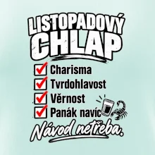 Listopadový chlap charisma a panák navíc