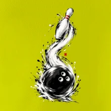 Bowling japonská štětcová malba