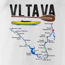 Mapa řeky Vltavy