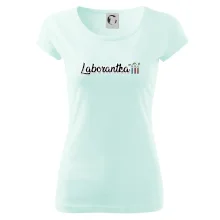 Laborantka a zkumavky