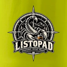 Listopadový štír v kompasu s whisky