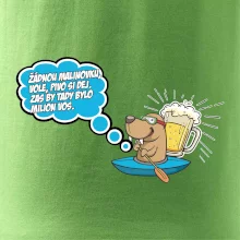 Žádnou malinovku, ale pivo