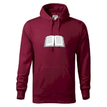 Kniha černobílá otevřená s textem