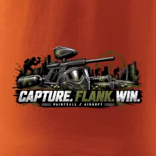 Taktika capture flank win paintball
