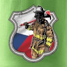 Hasič erb - Česká vlajka