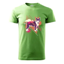 Pes abstrakce fialový