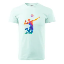 Volejbalista splash s míčem