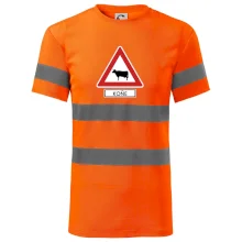Dopravní značka - Pozor koně / kráva Dopravní značka - Pozor koně / kráva