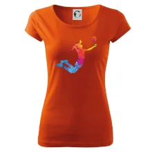 Volejbalistka splash s míčem